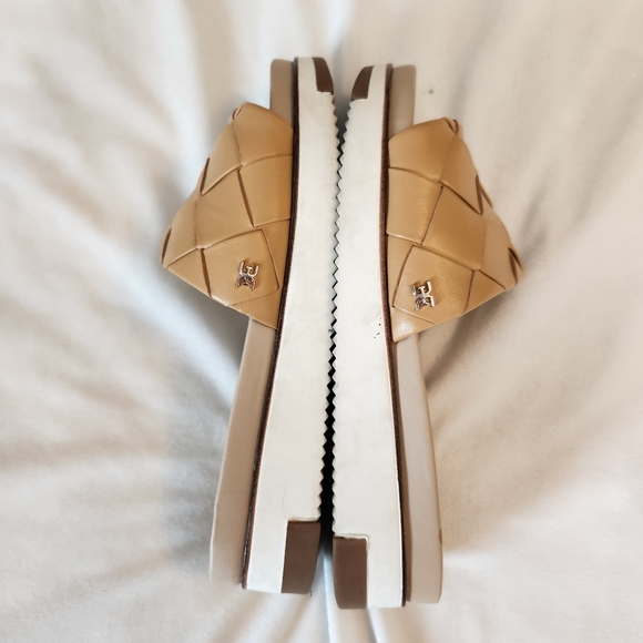 Sam Edleman sandal womens size 6 Adaley woven slide 1" platform open toe leather - Picture 3 of 10